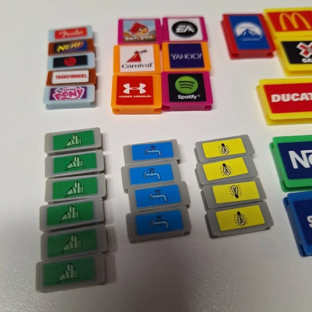 Monopoly Empire 2014‎ Replacement Property Tokens Tiles Business Office Deeds